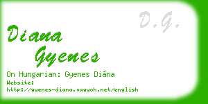 diana gyenes business card