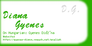 diana gyenes business card